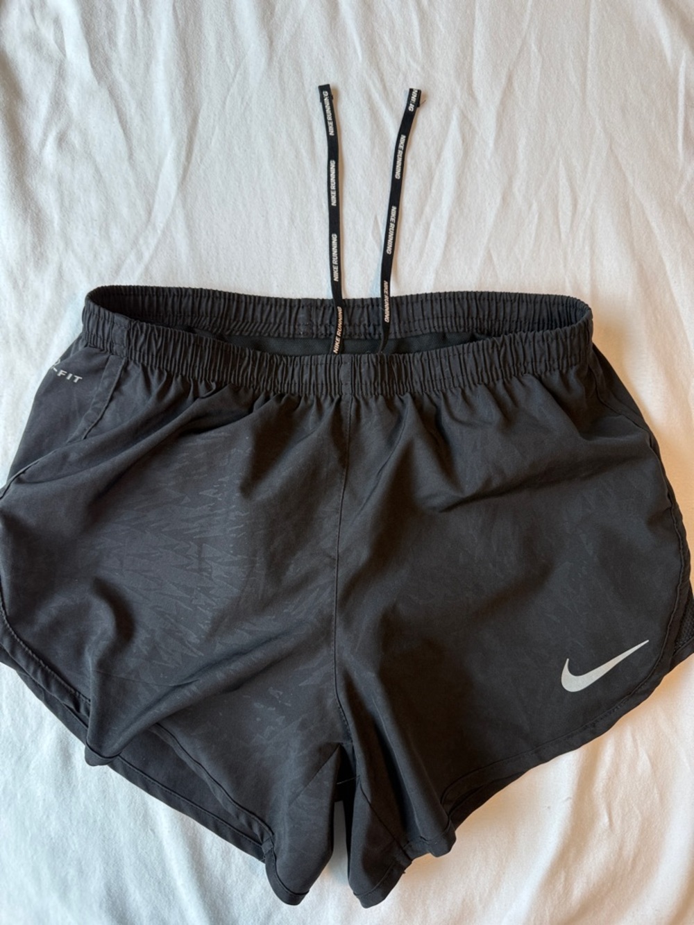 Nike Black Women's Athletic Shorts with Reflective Swoosh
